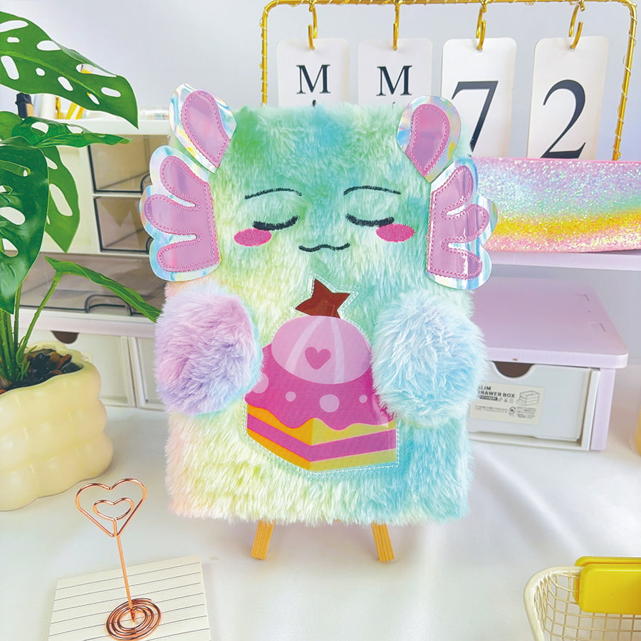 A5 Cute Monster Diary Plush Koadernoa
