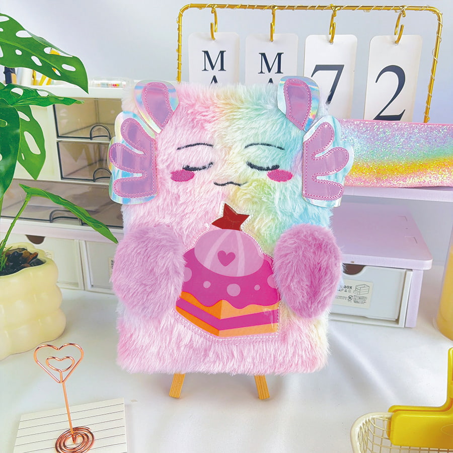 A5 Cute Monster Diary Plush Koadernoa