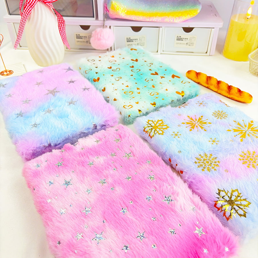 A5 Cute Star Diary Plush Koadernoa